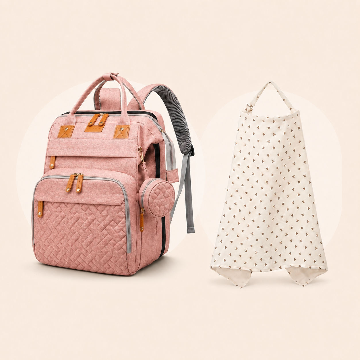 BaseCub® Diaper Backpack & Fold-Out Baby Station + FREE Nursing Cover