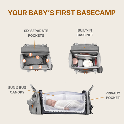BaseCub® - Adventure Ready Diaper Bag
