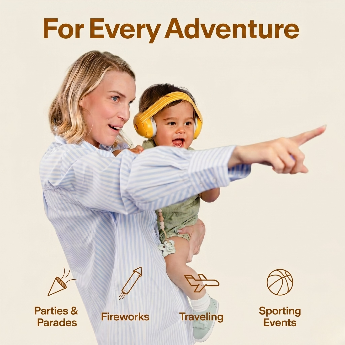 BaseCub® 2-in-1 Baby Ear Muffs