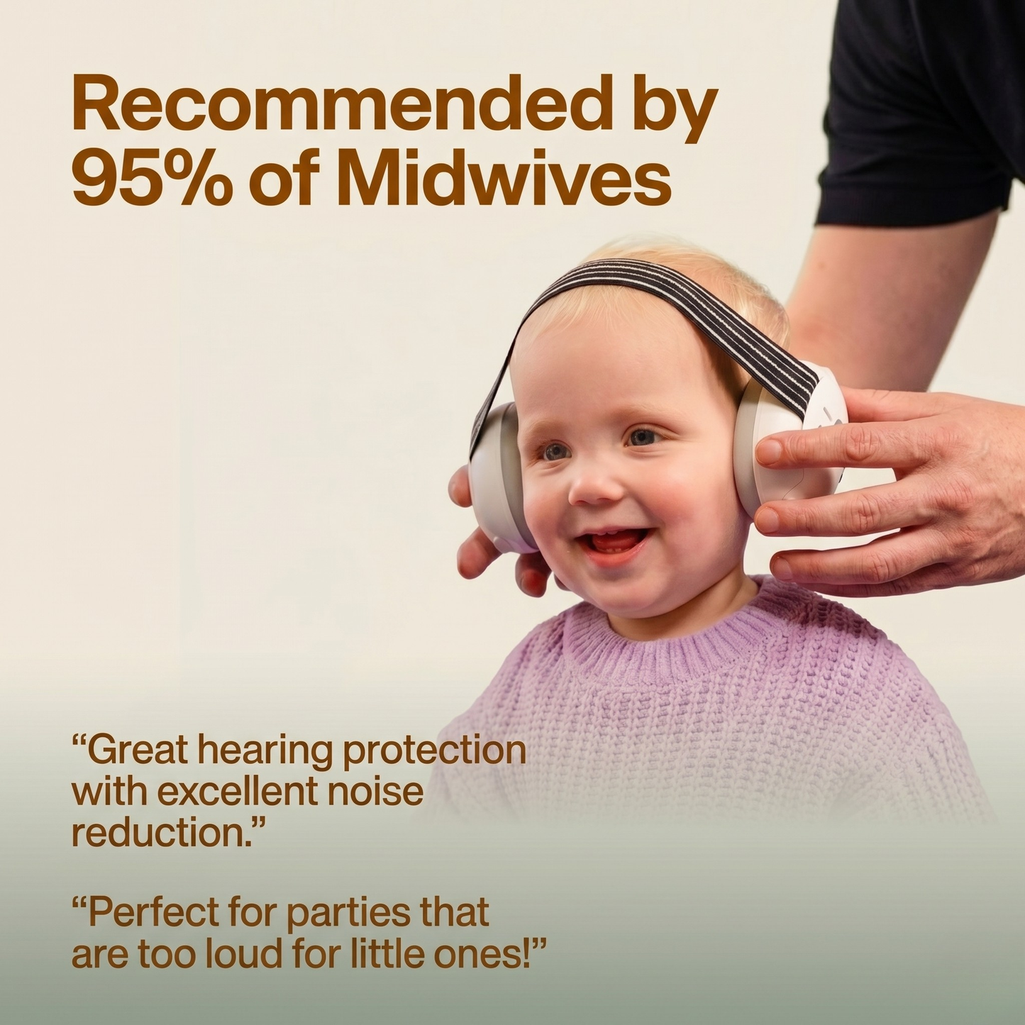 BaseCub® 2-in-1 Baby Ear Muffs
